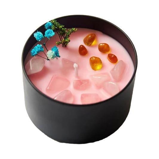 Pink Lotus | Scented Crystal Candle