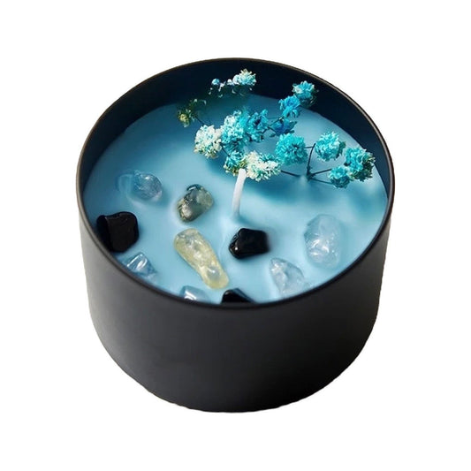 Moon Blue | Scented Crystal Candle